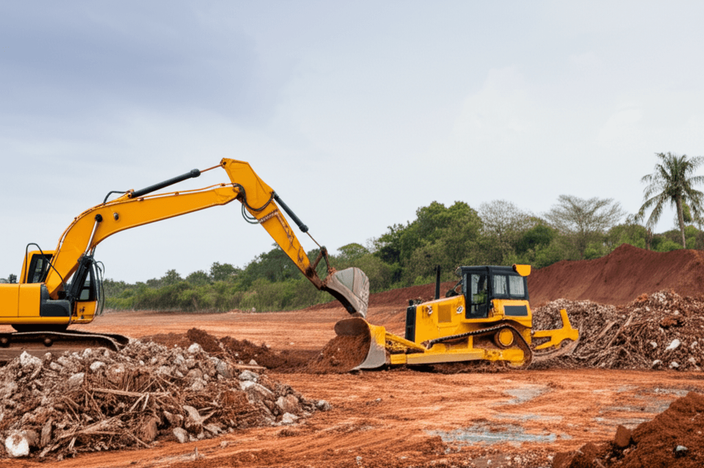 Roberts Construction Company selective land clearing for a 4-acre subdivision in Killingly CT